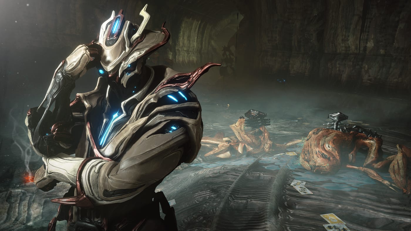 Warframe squad loadout screen highlighting meta frames for Steel Path