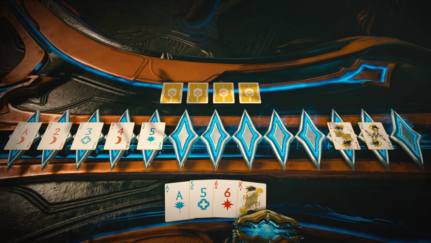 Warframe loot overlay marking resource crates and pickups in a mission