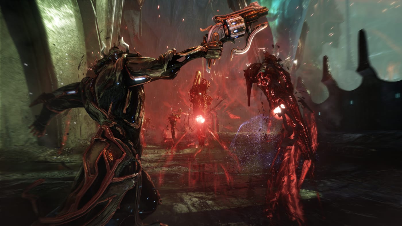 Warframe melee loadout with tonfas and stance mods for Steel Path